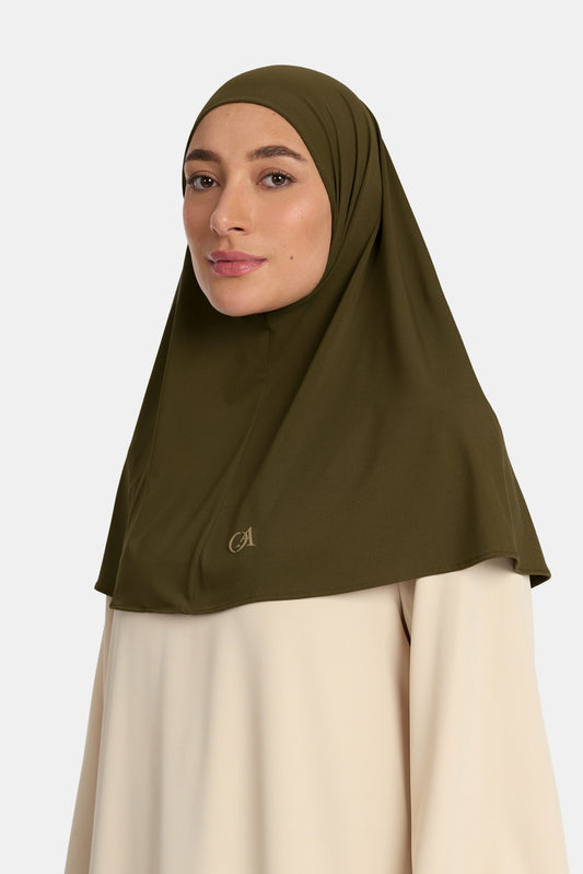 Premium jersey hijab Umber Green