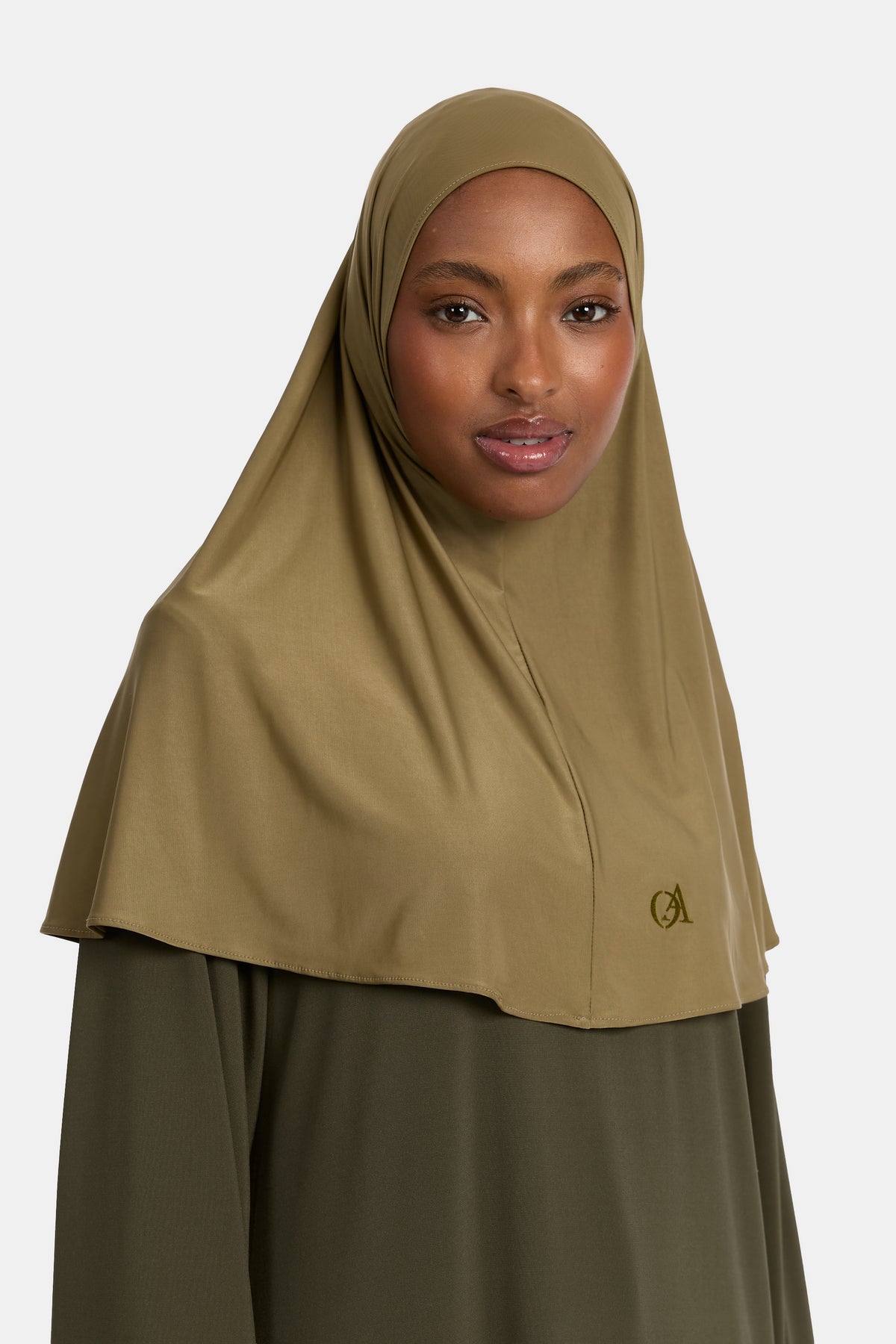 Liquid-Jersey-Hijab Warmes Khaki