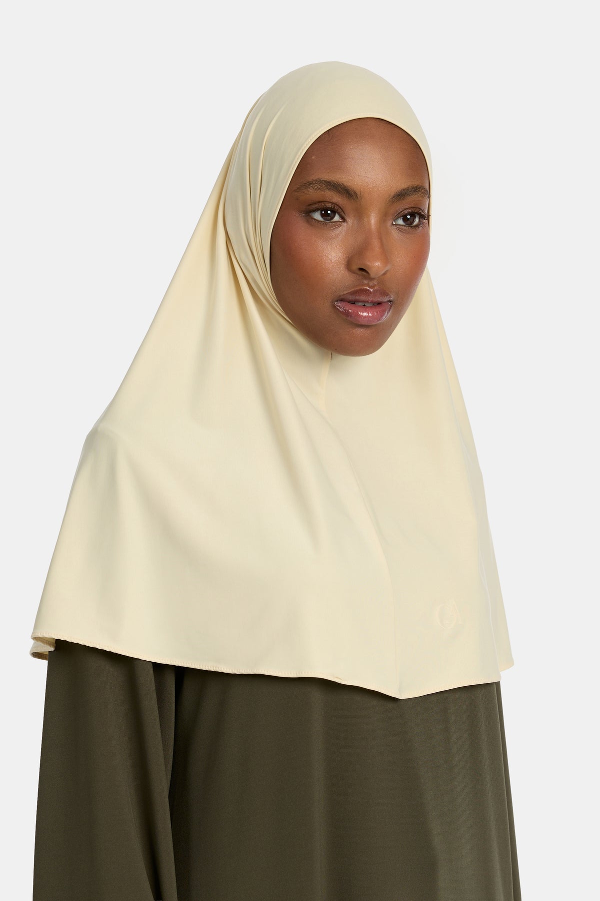 Hijab en jersey fluide beurre