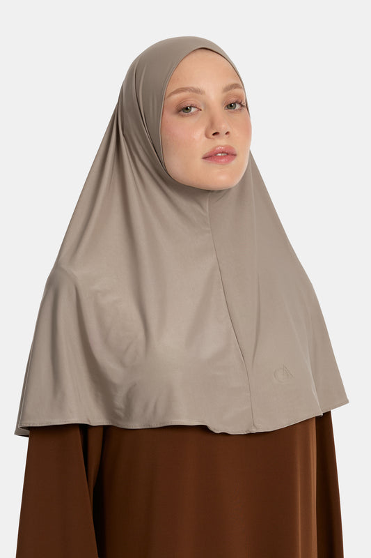 Hijab en jersey fluide Foam Taupe