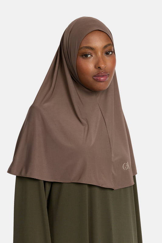 Hijab en jersey fluide Mocha