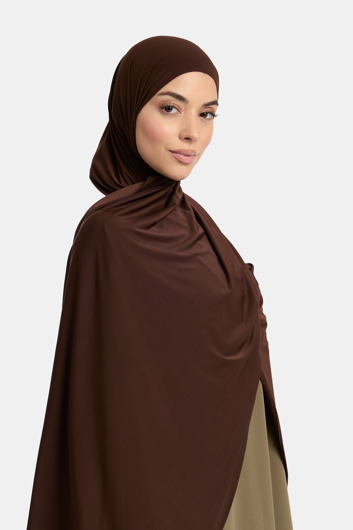 Écharpe en jersey fluide Chocolat