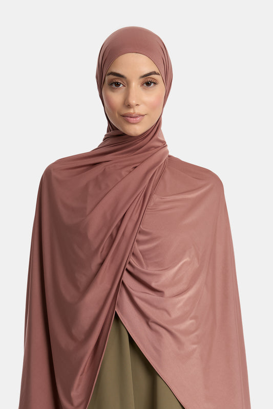 Liquid-Jersey-Schal Hellmauve