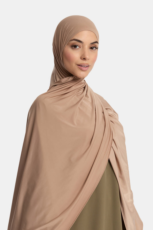 Liquid-Jersey-Schal Sepia