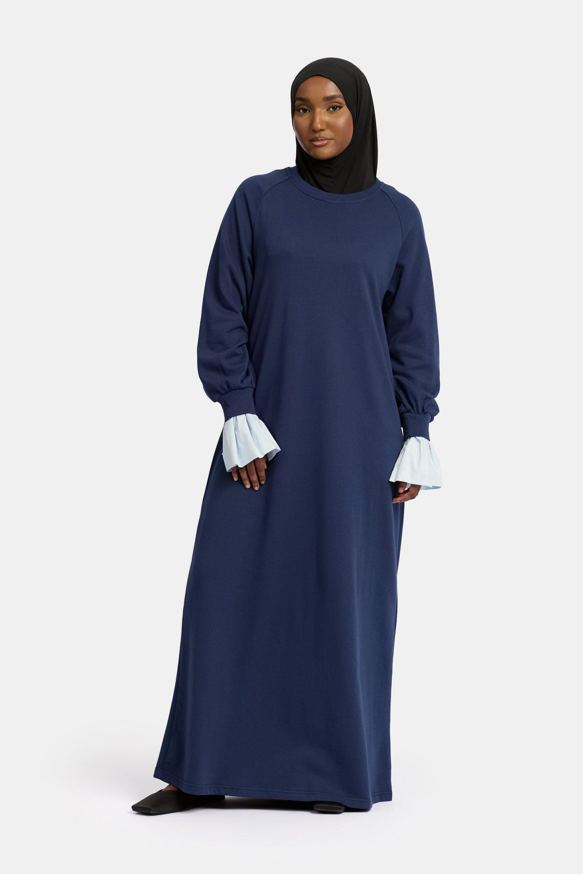 Sweater blouse abaya Dark Blue