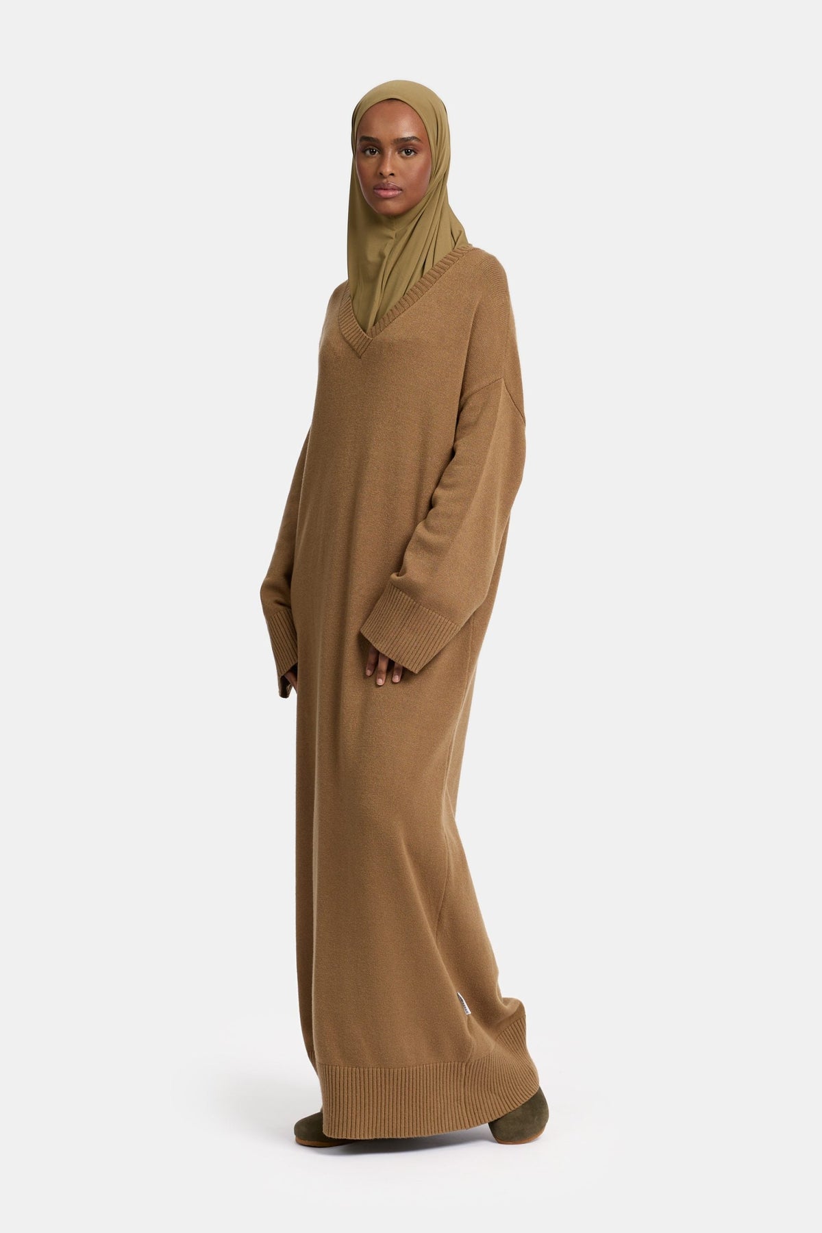 Tricot abaya Moss Khaki