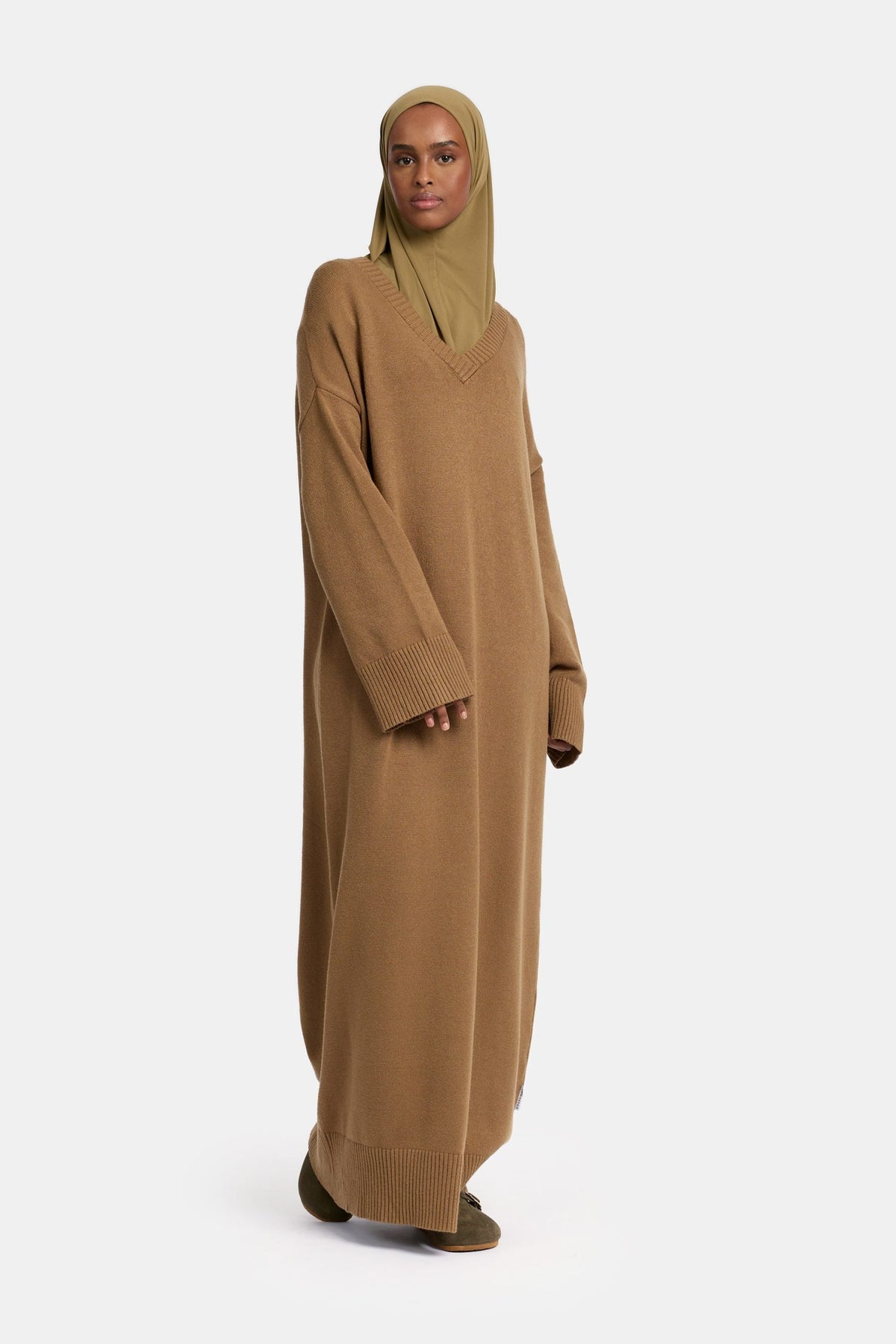 Tricot abaya Moss Khaki