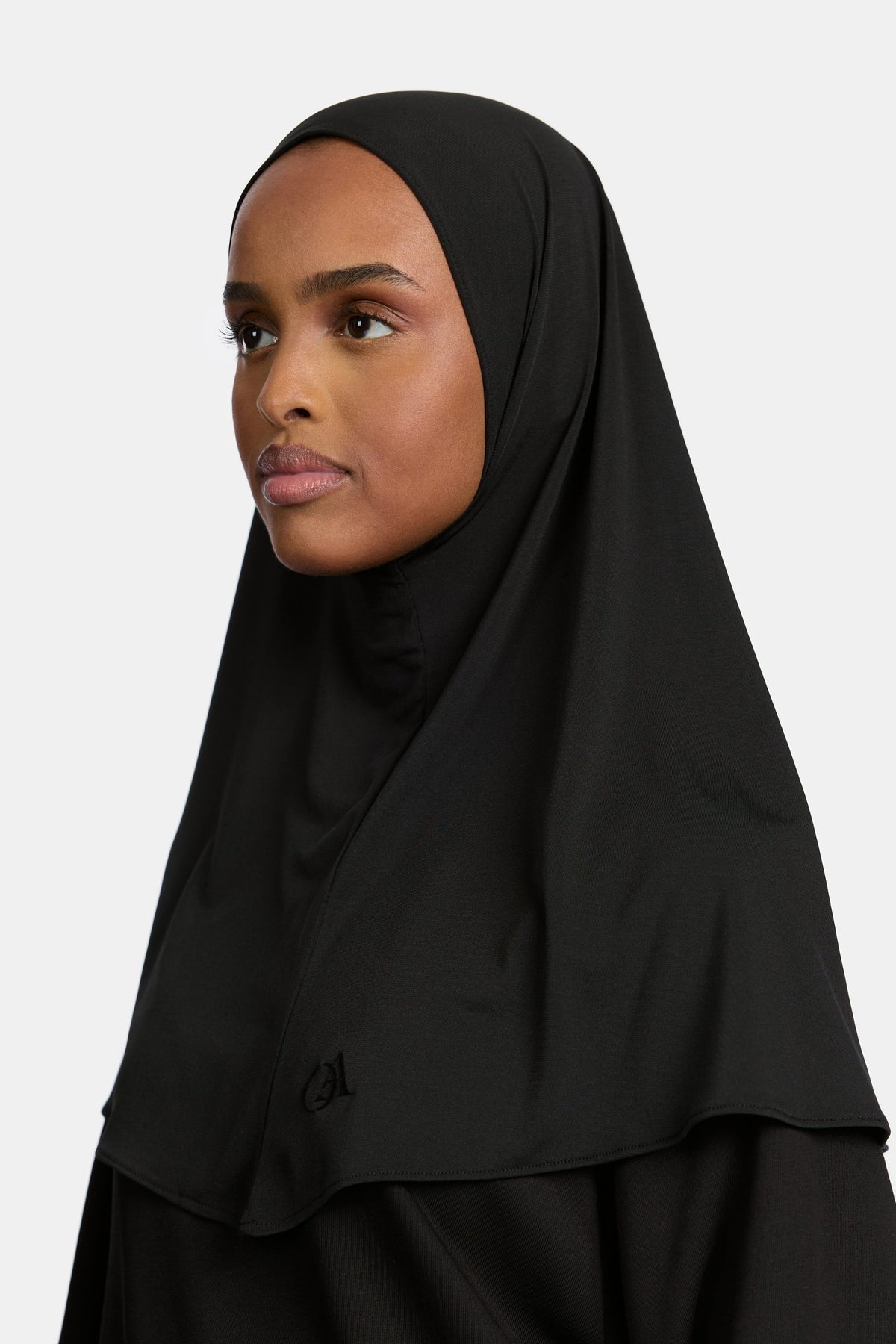 Premium jersey hijab Black