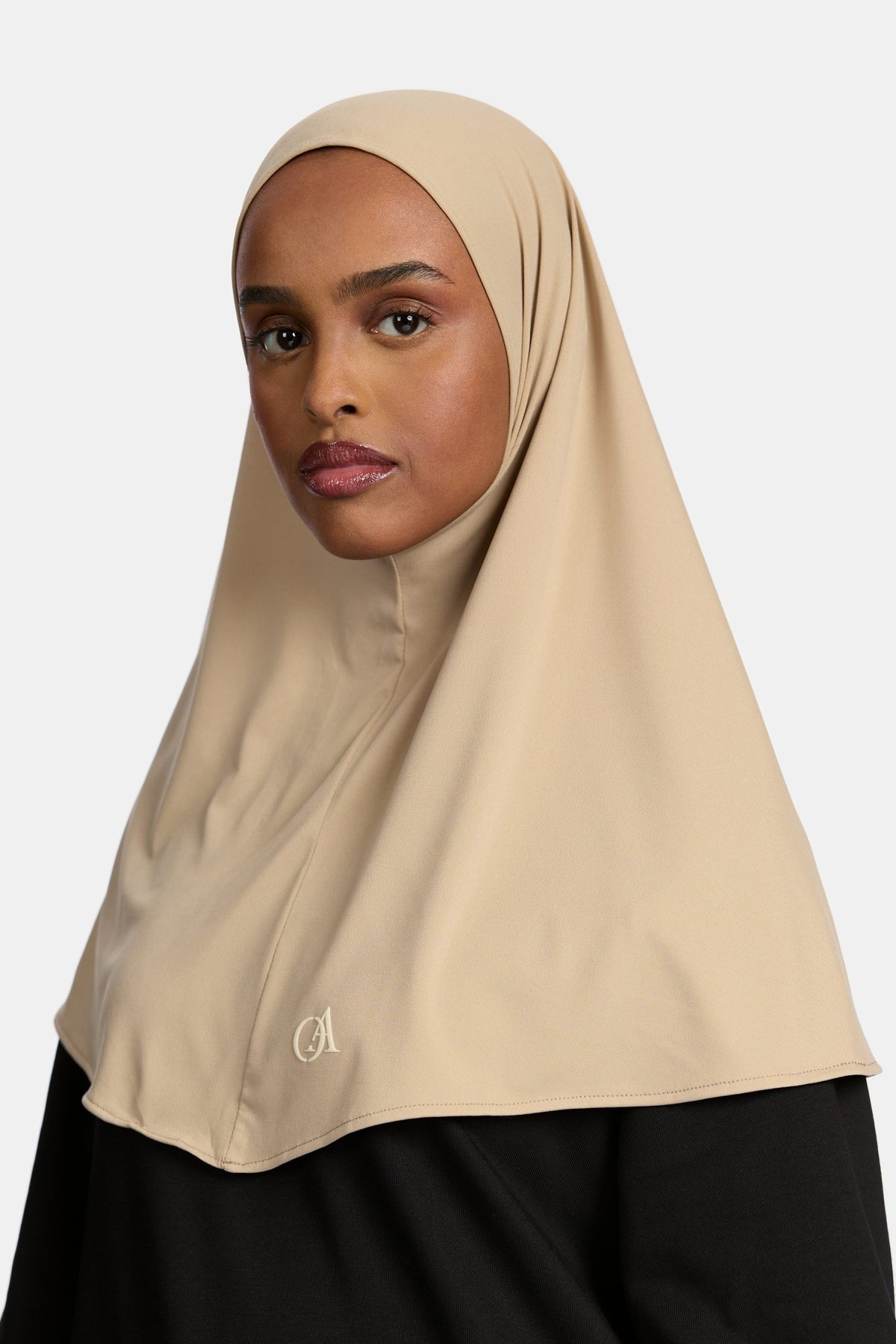 Premium jersey hijab Bone