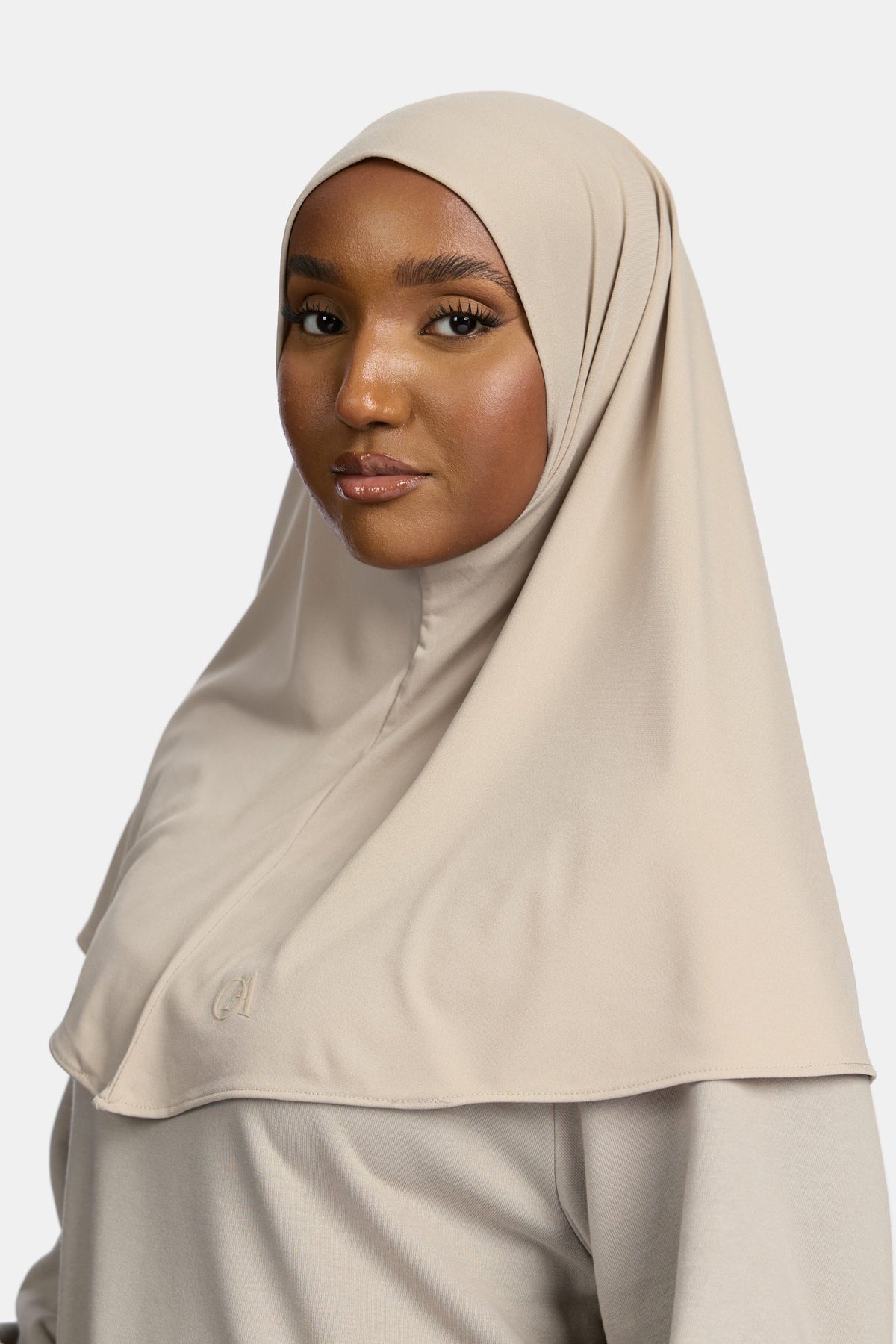 Premium jersey hijab Clay