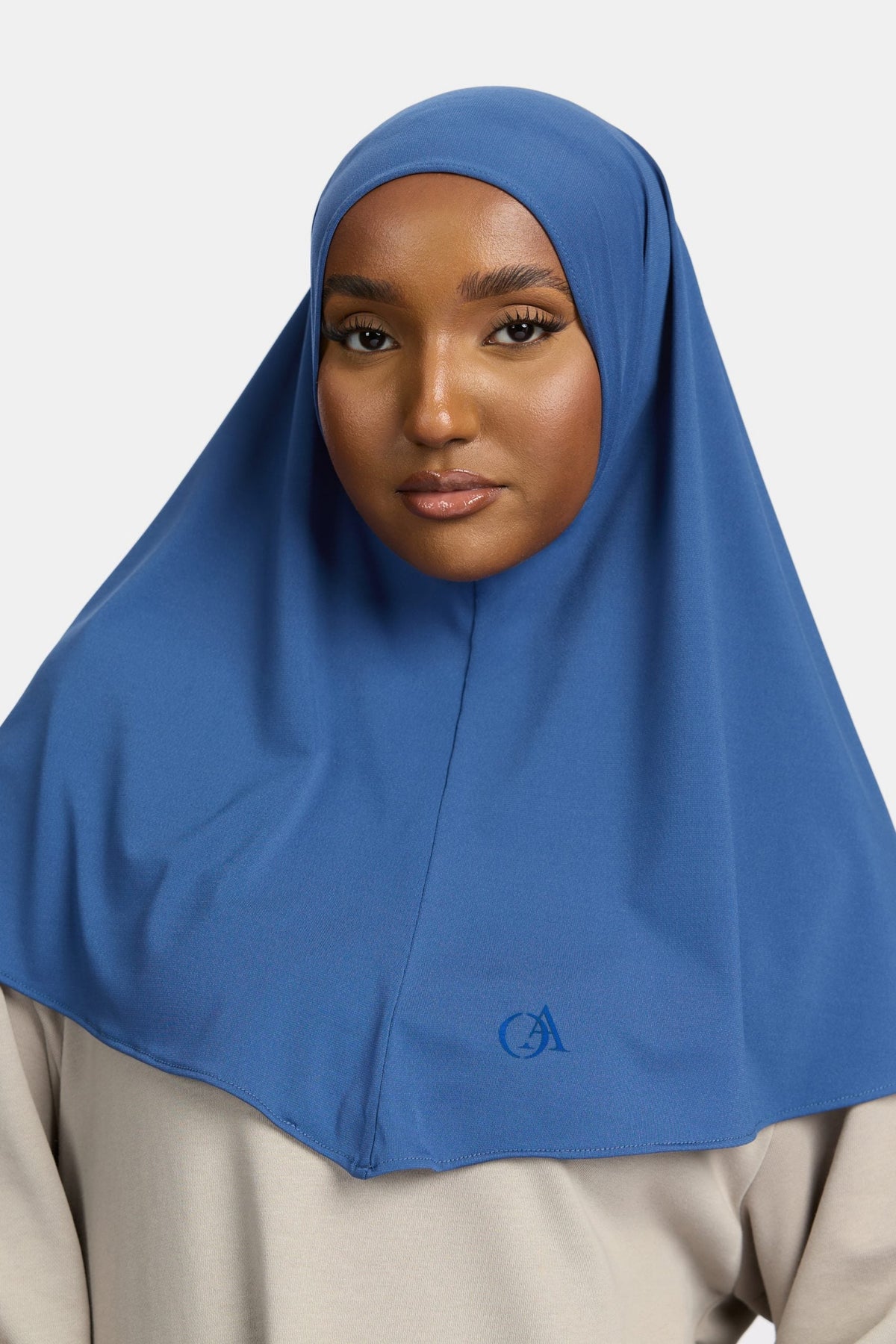 Premium jersey hijab Indigo