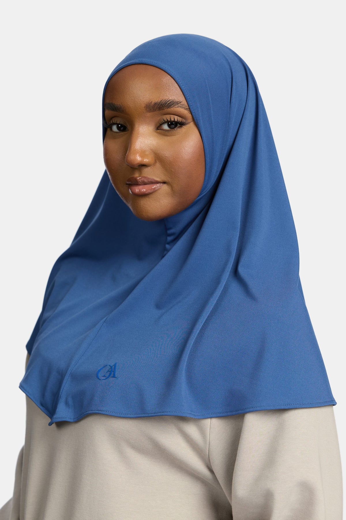 Premium jersey hijab Indigo