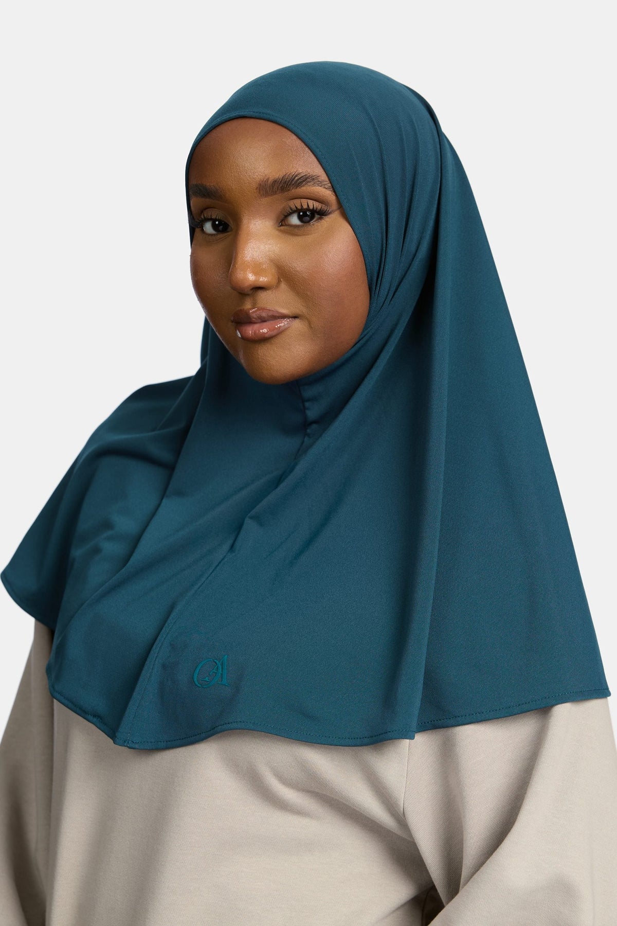 Premium jersey hijab Vintage Teal