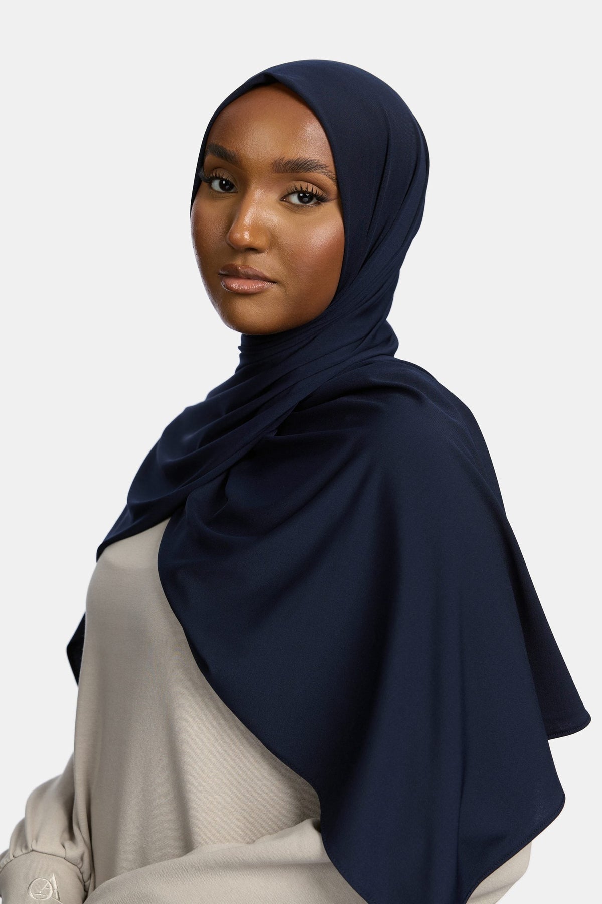 Premium jersey scarf Deep Navy