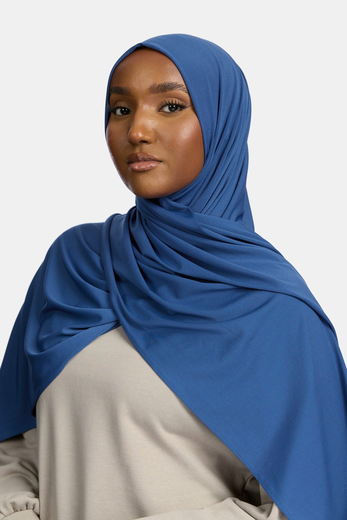 Premium jersey scarf Indigo