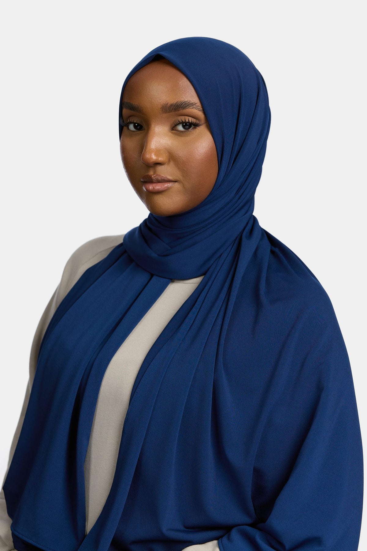Premium jersey scarf Navy