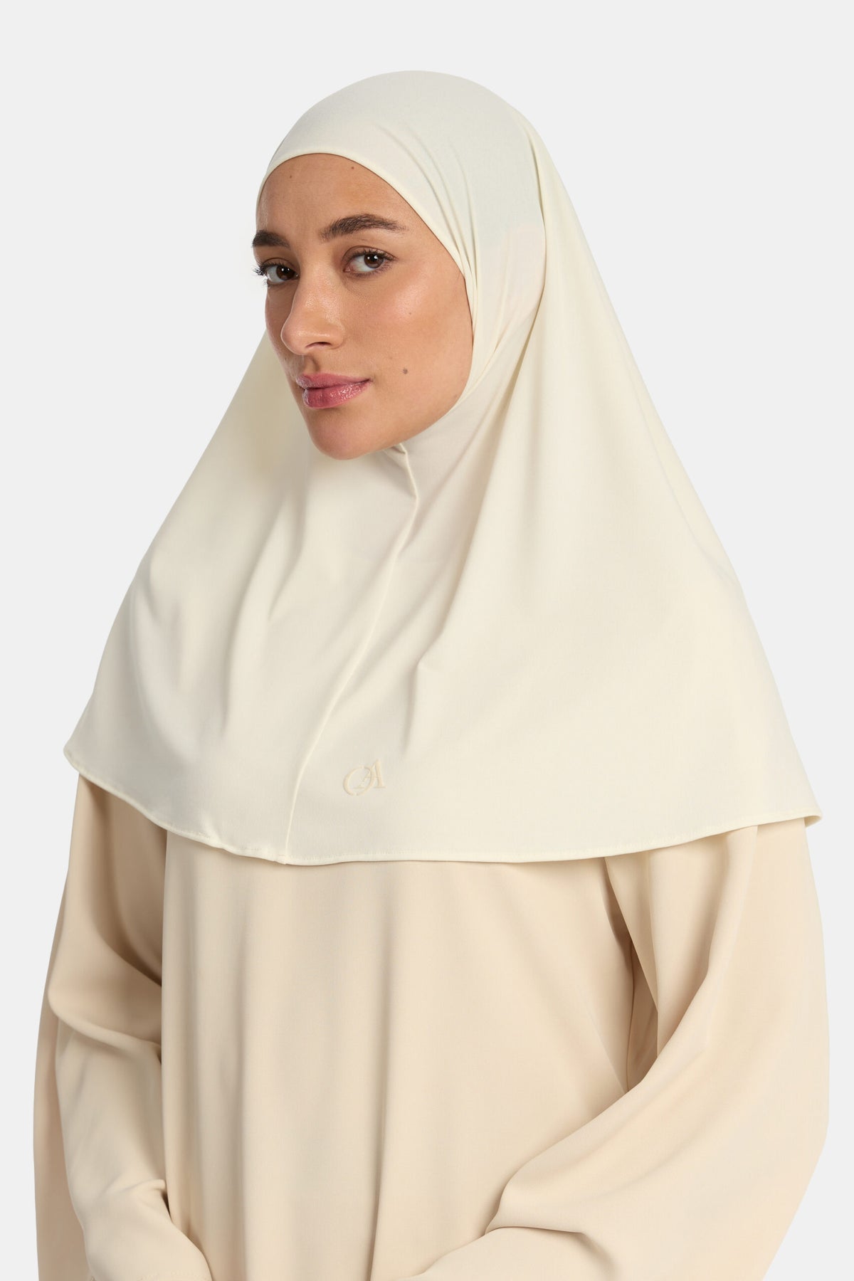Premium jersey hijab Off White