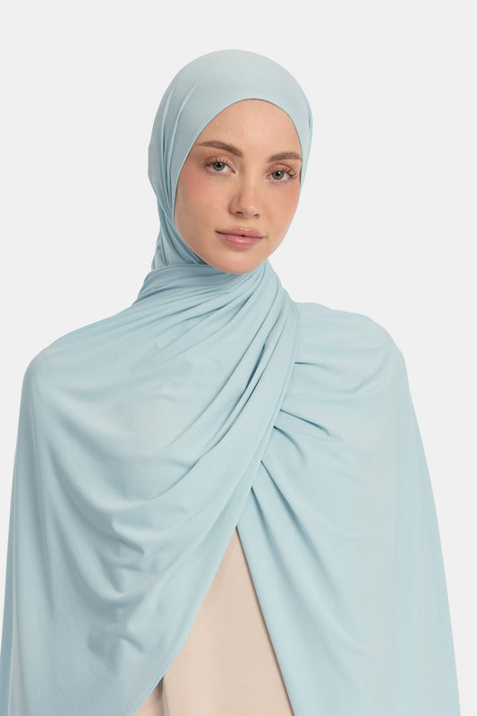 Premium jersey scarf Light Blue