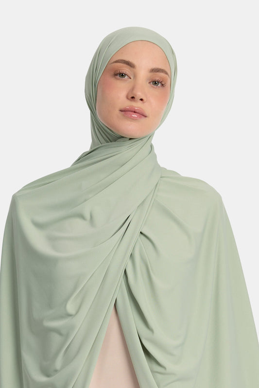 Premium jersey scarf Light mint