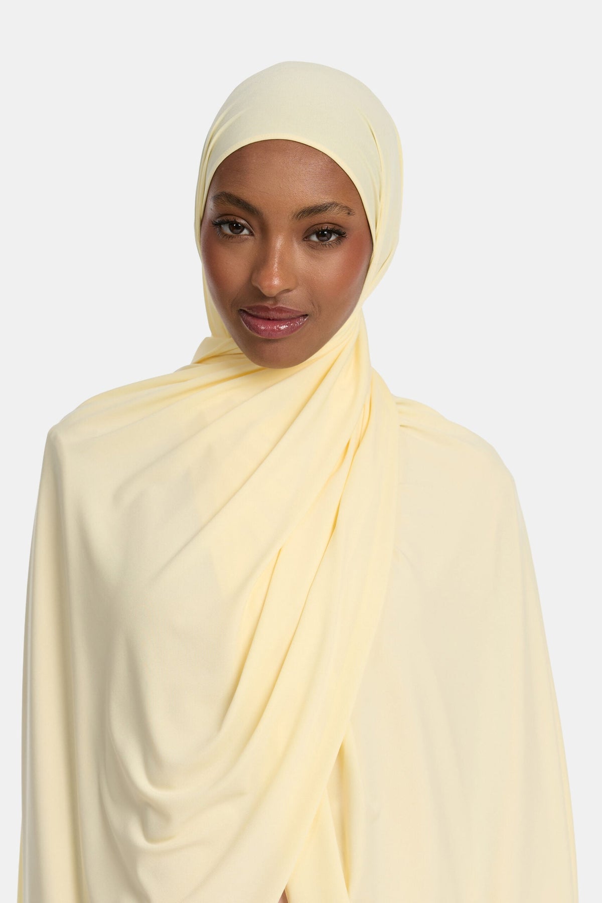 Premium jersey scarf Pastel Yellow