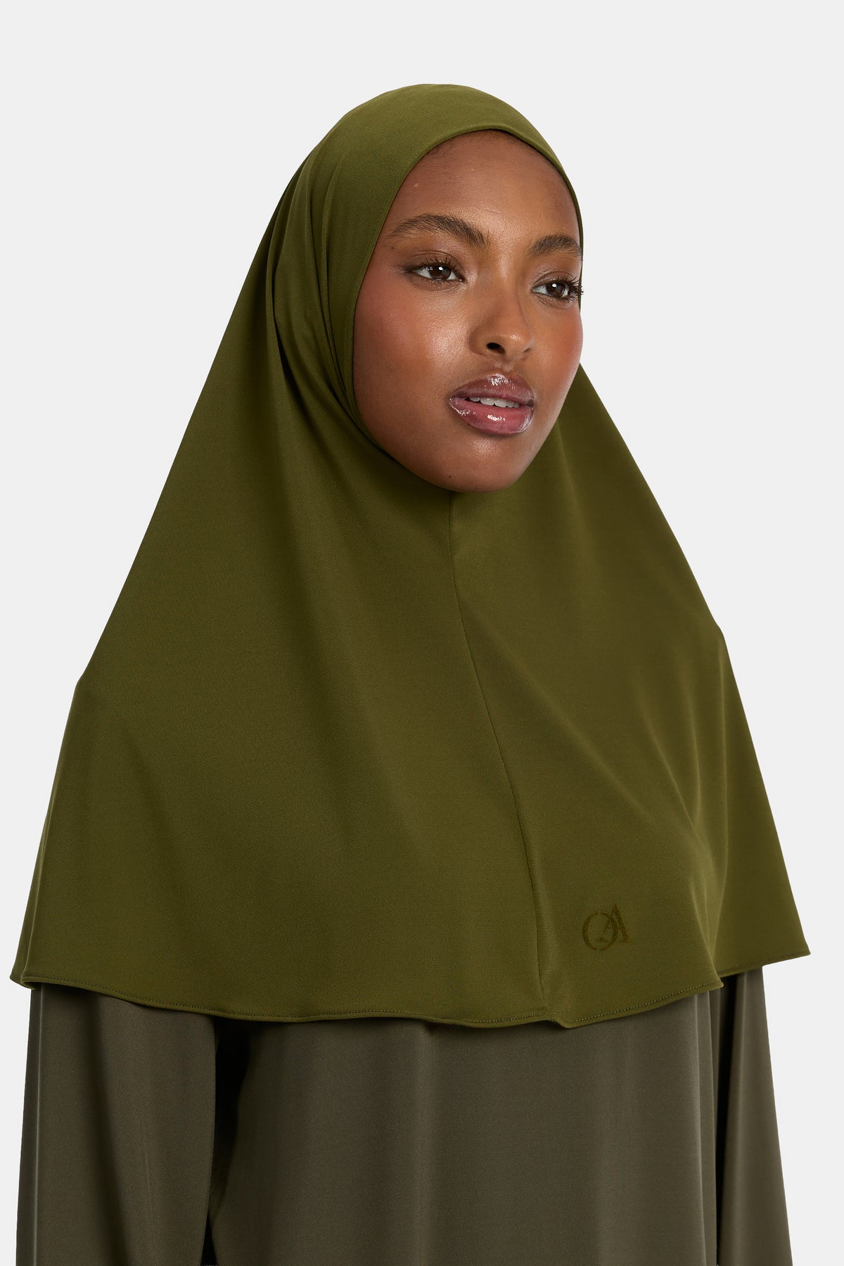 Premium Jersey-Hijab Dunkelgrün