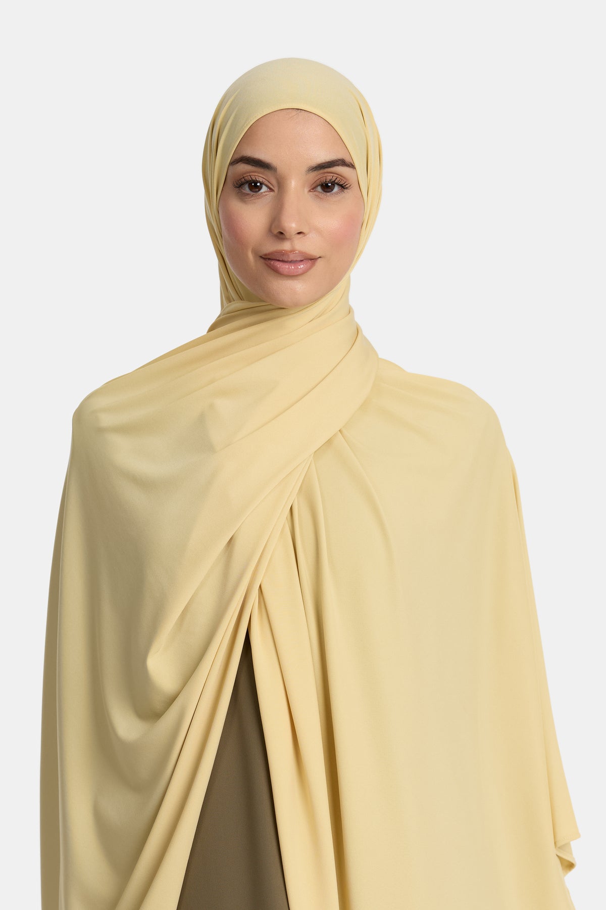Premium jersey scarf Toast Yellow