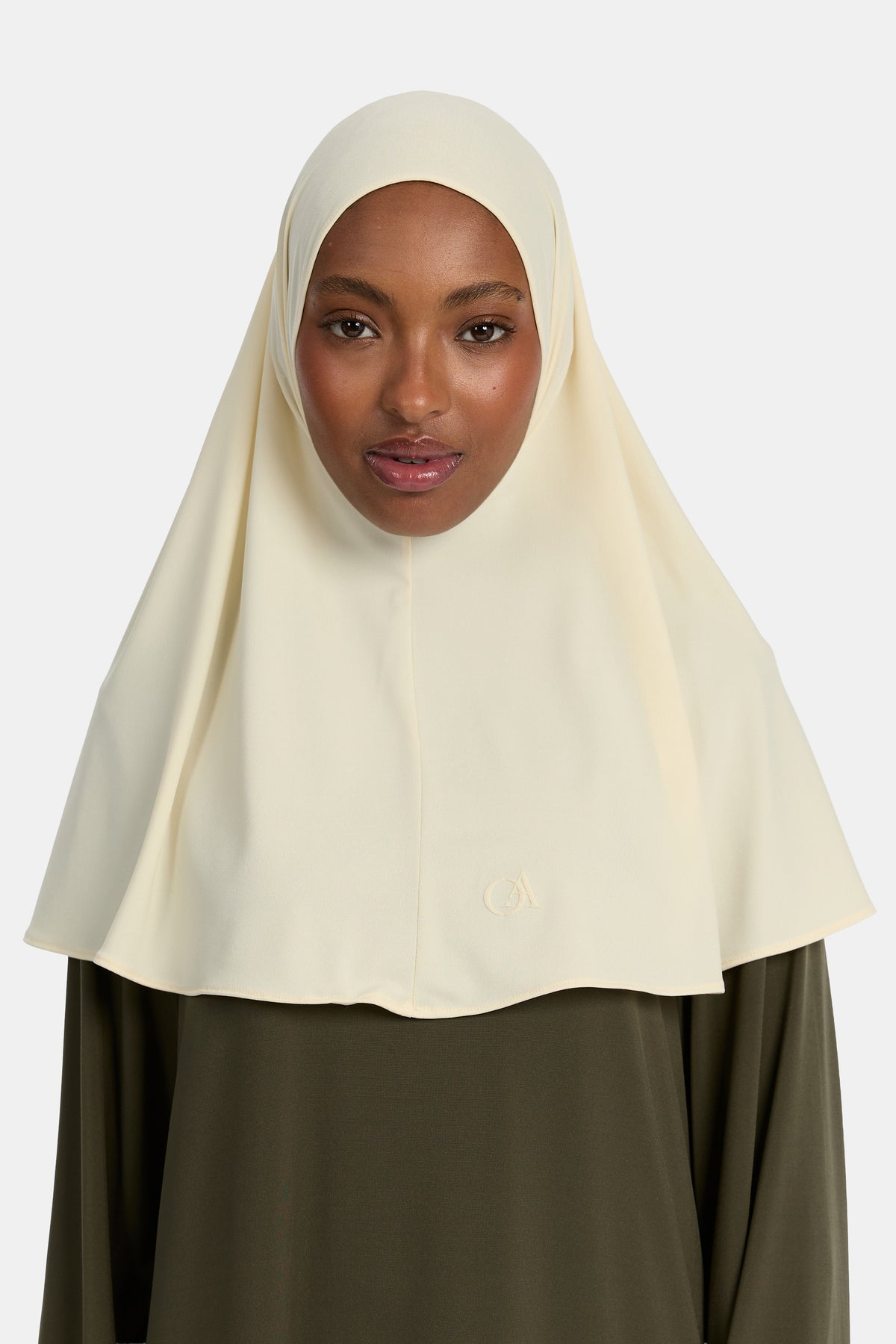 Hijab en jersey premium couleur beurre