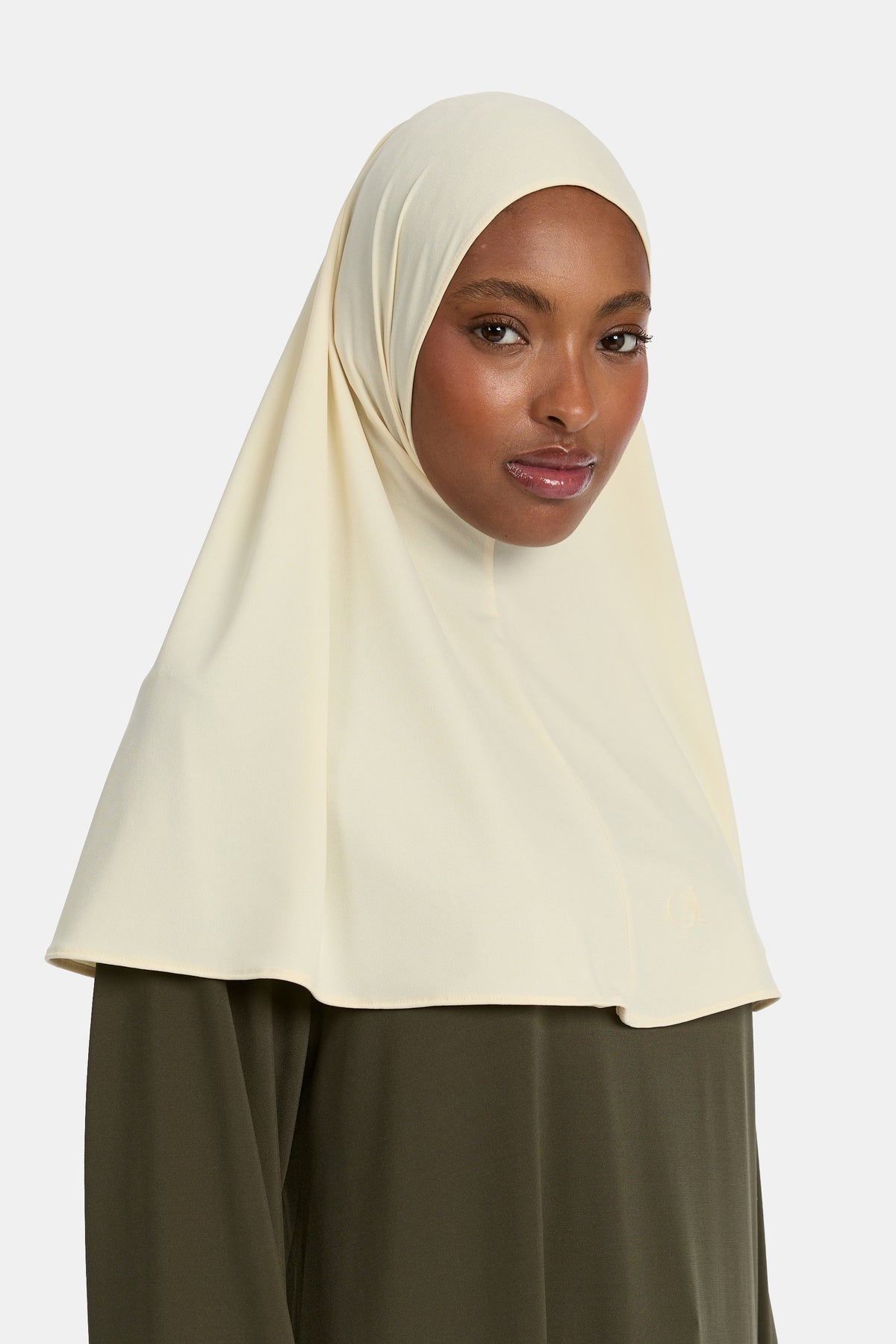 Hijab en jersey premium couleur beurre