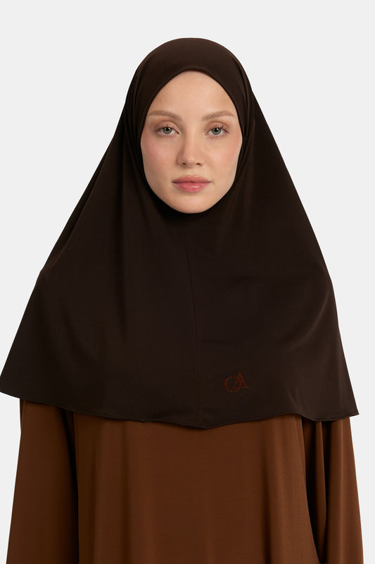 Premium Jersey-Hijab Espresso