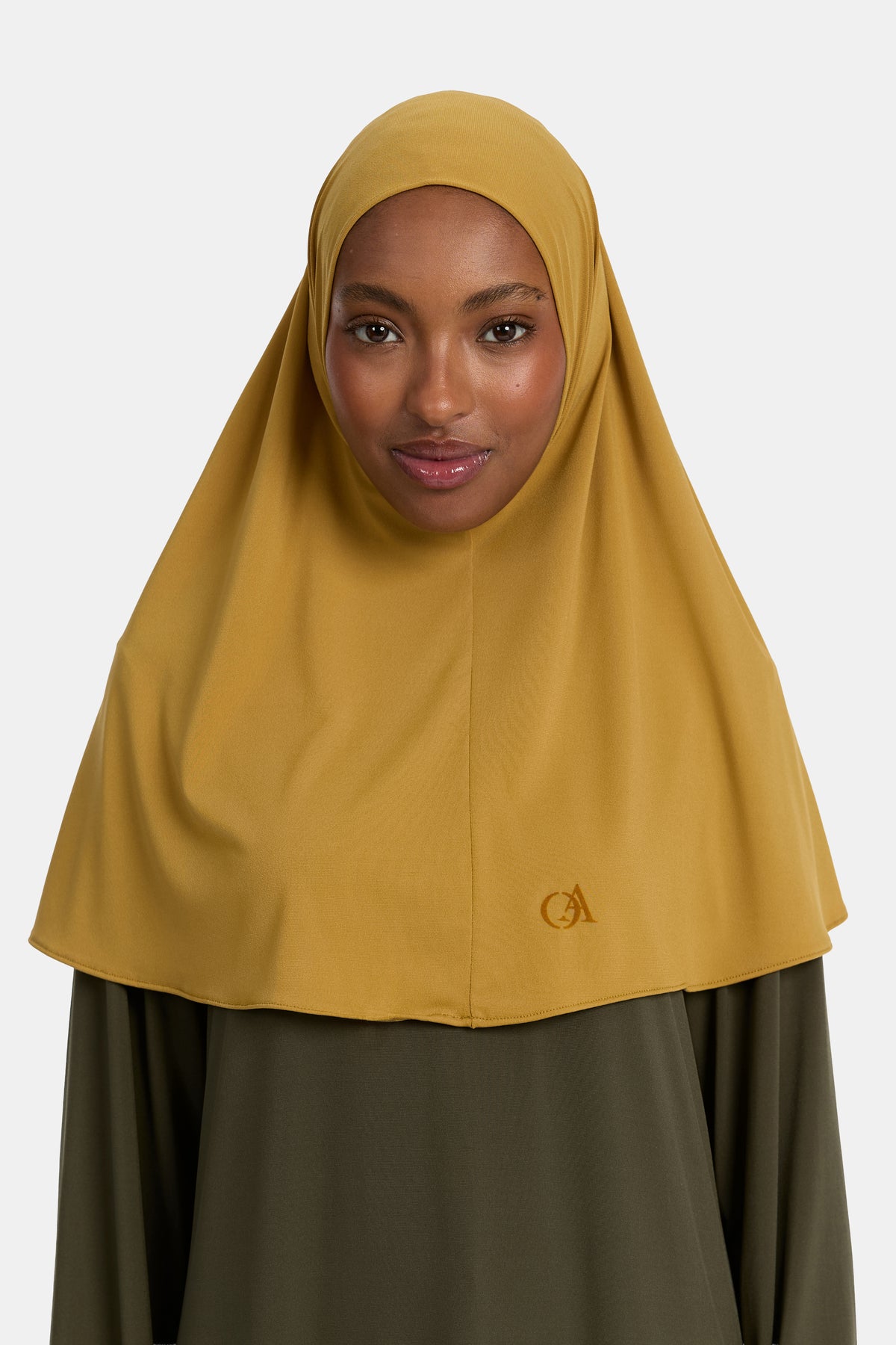 Premium Jersey-Hijab Honiggelb
