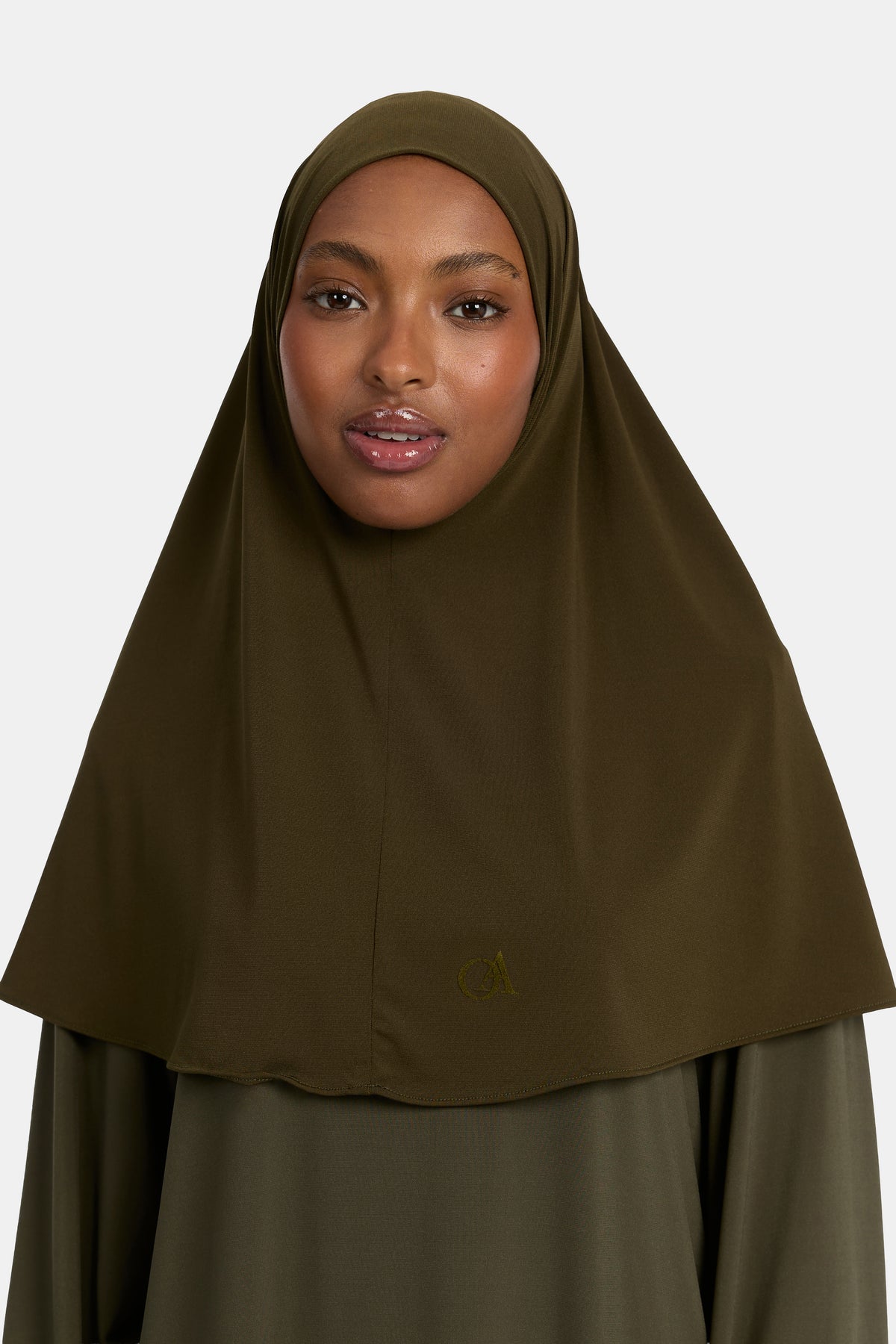 Premium jersey hijab Umber Green