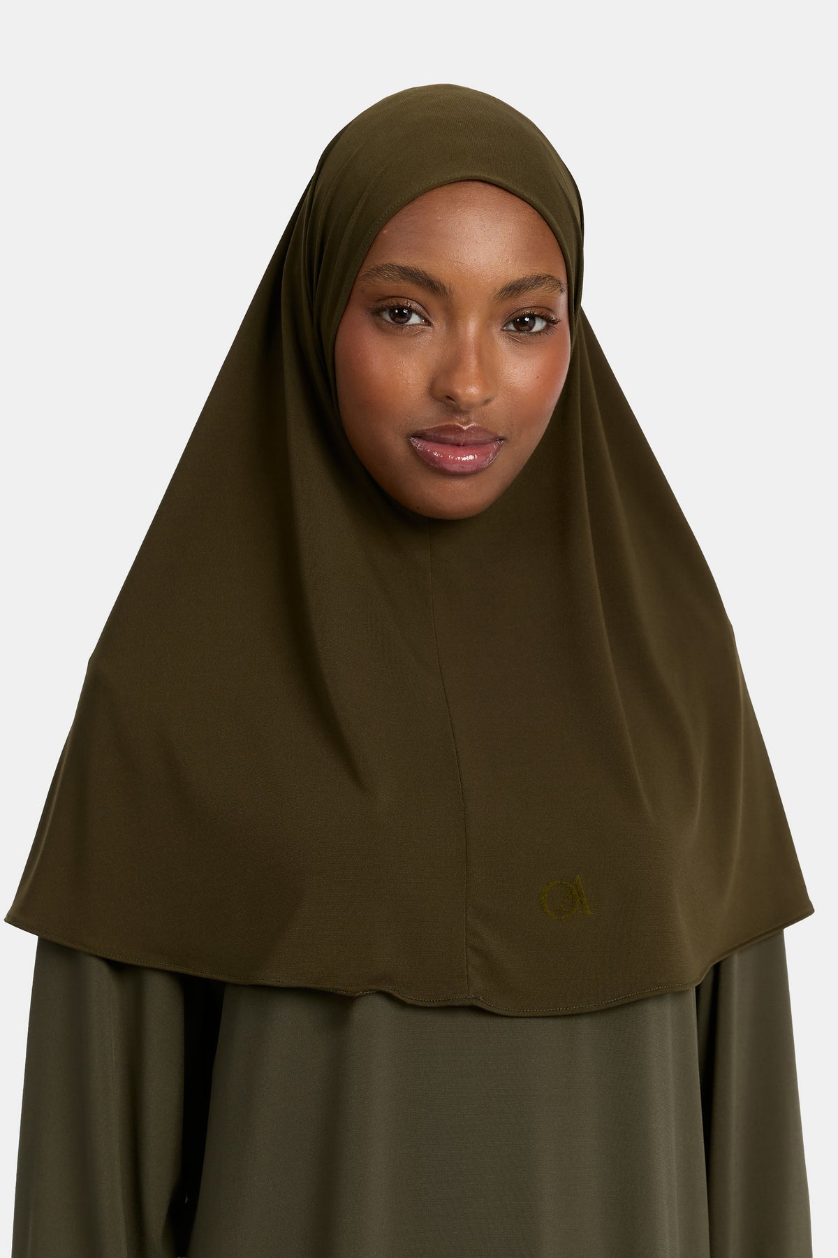 Premium jersey hijab Umber Green