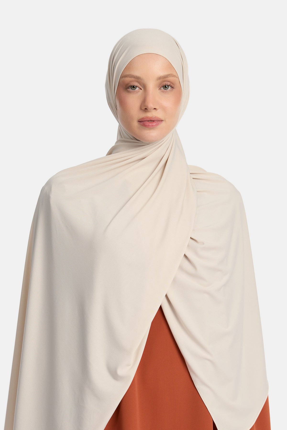 Écharpe en jersey premium Ivoire