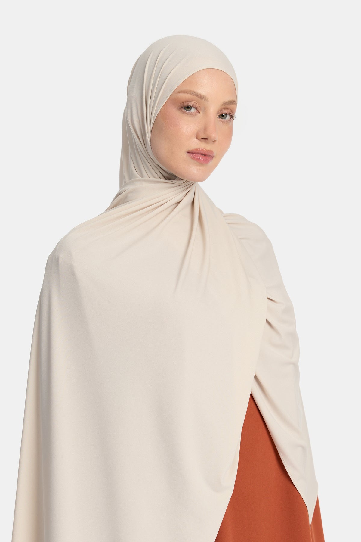 Premium-Jersey-Schal Elfenbein