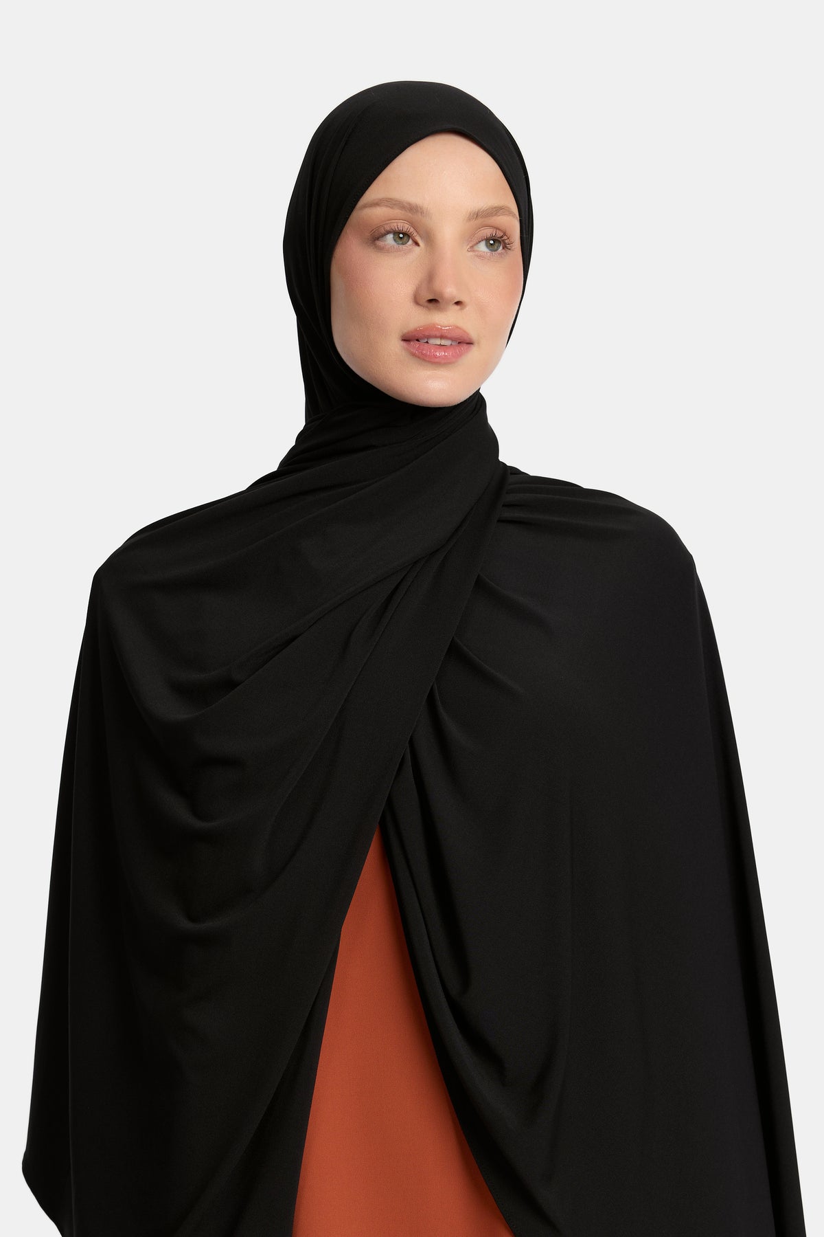 Premium-Jerseyschal Schwarz