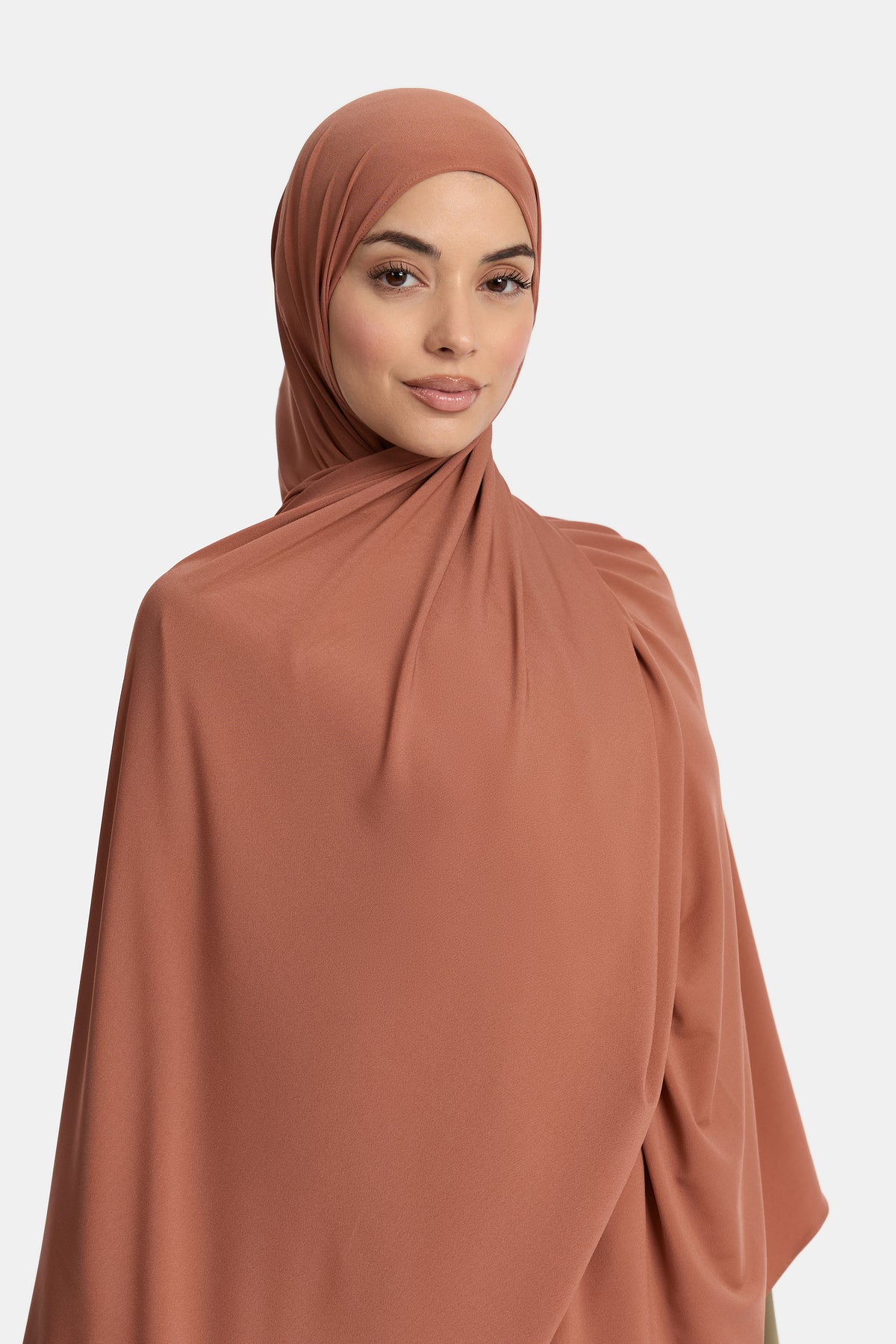 Premium jersey scarf Burnt Clay