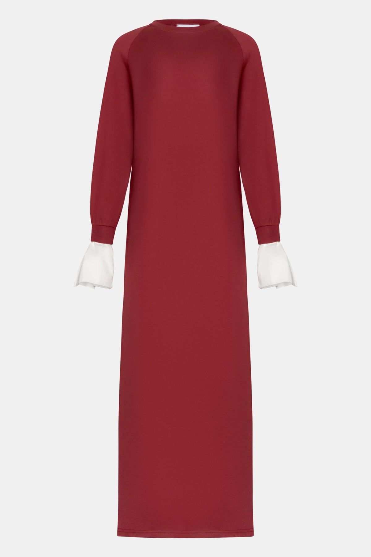 Sweater blouse abaya Burgundy
