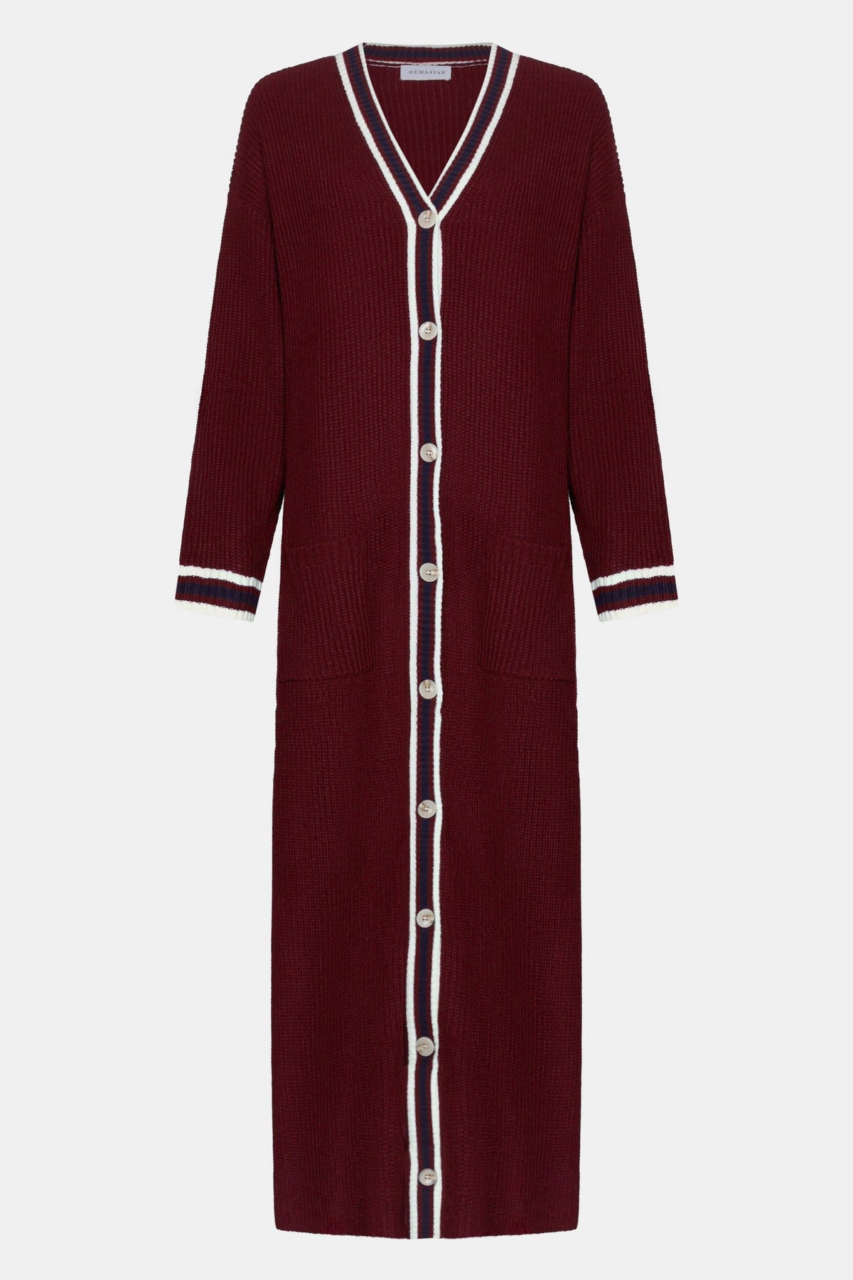 Knitted cardigan Deep Burgundy