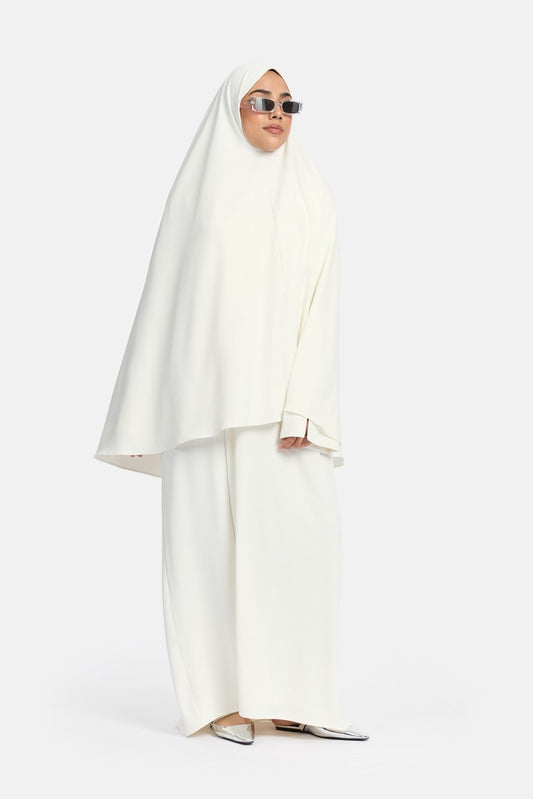 Heup khimar White (oversized collectie)