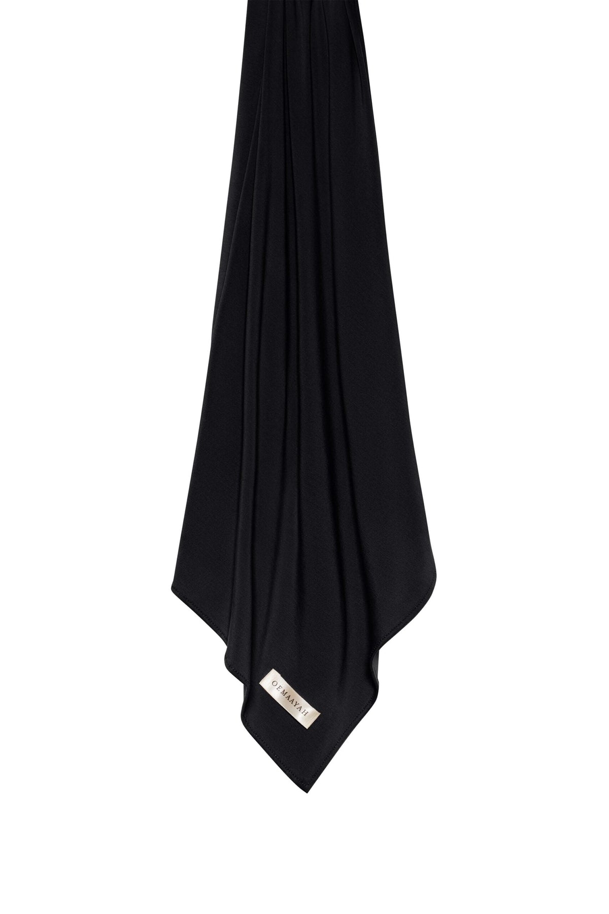 Bamboo jersey scarf Black