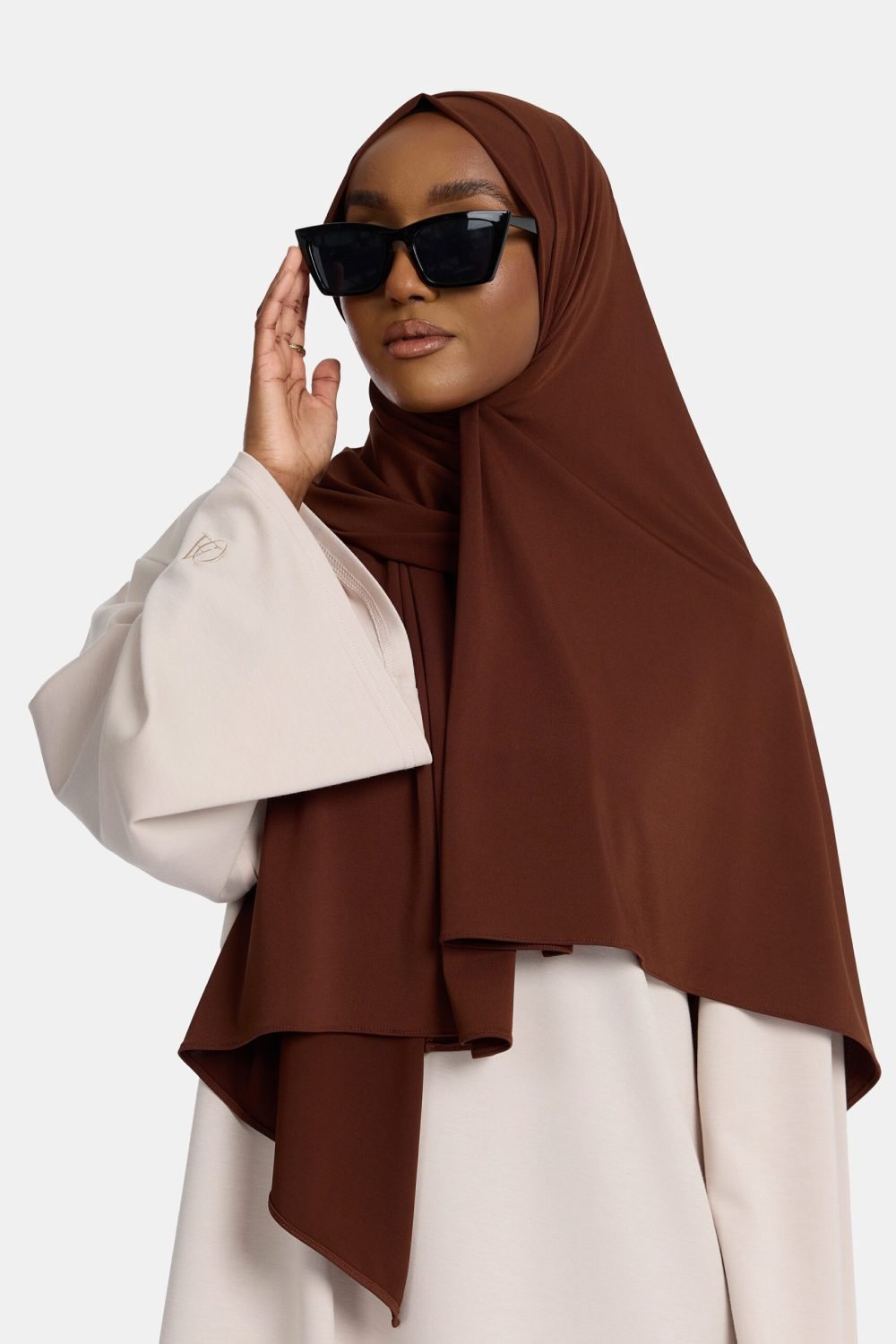 Premium jersey scarf Royal Brown - Afbeelding 4