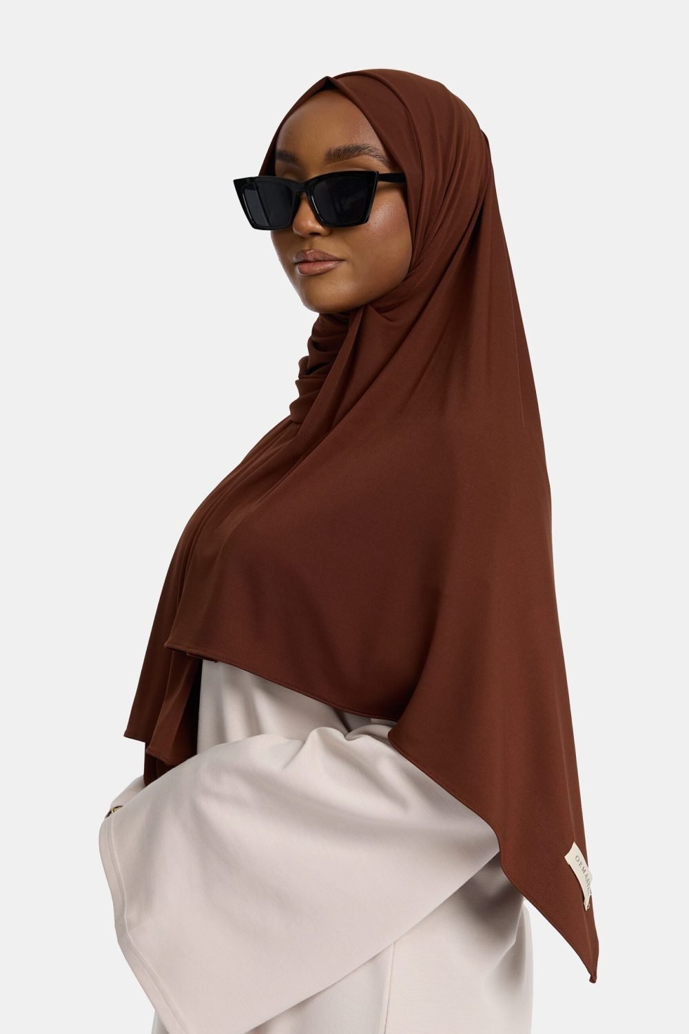 Premium jersey scarf Royal Brown - Afbeelding 2