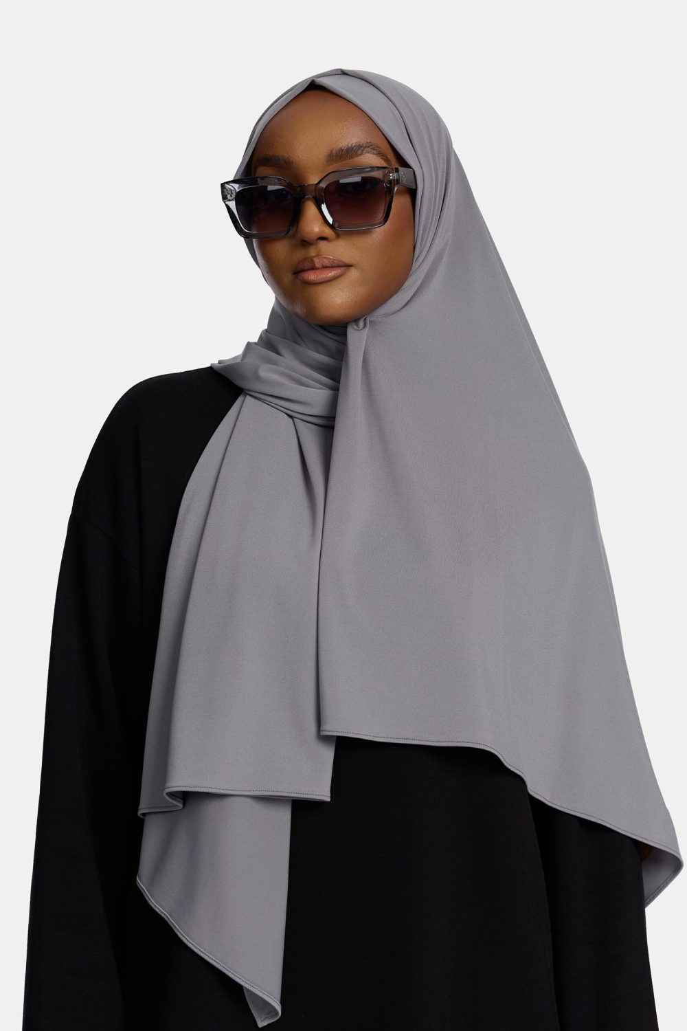 Premium jersey scarf Grey Blue
