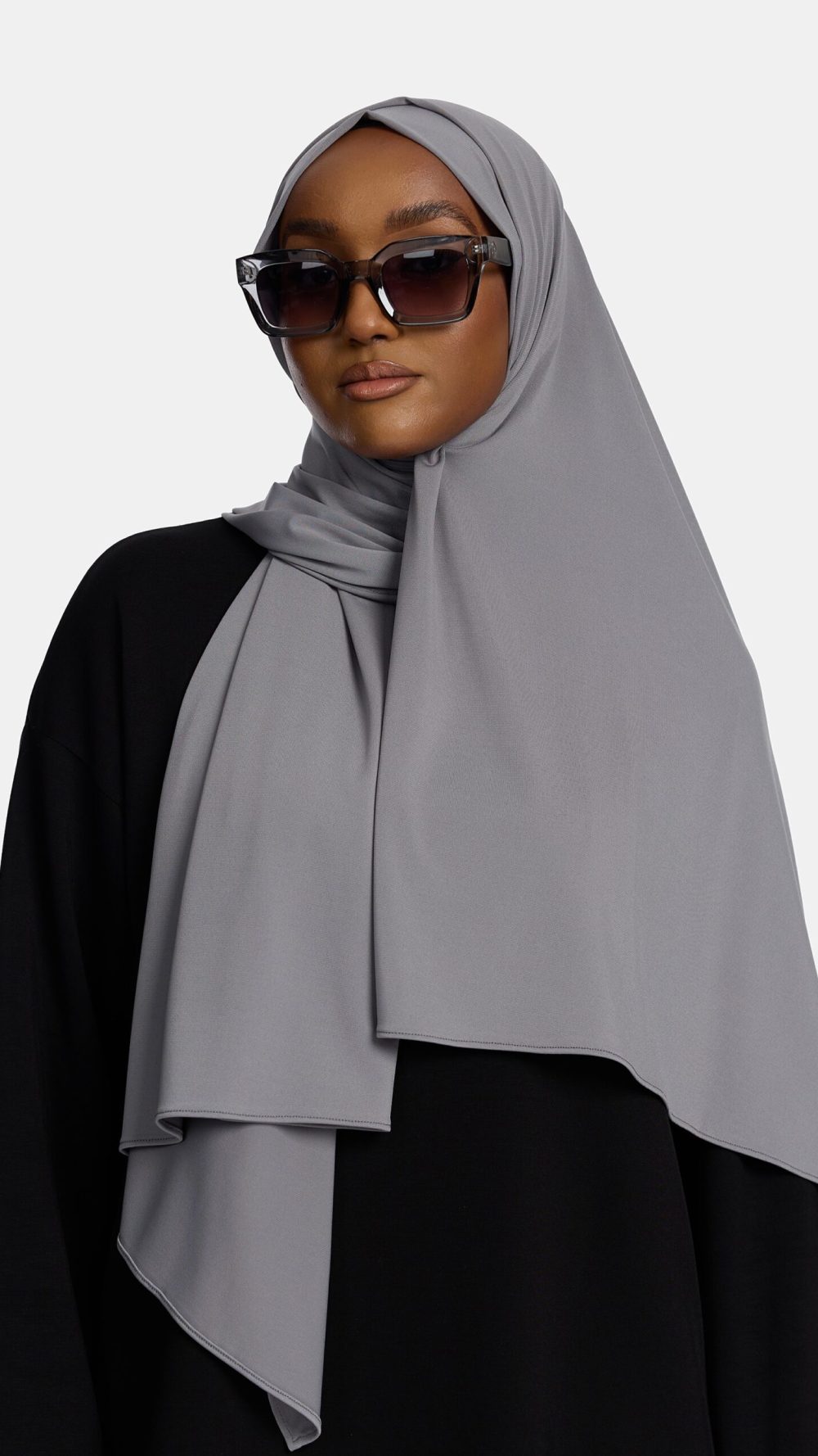 Premium jersey scarf Grey Blue