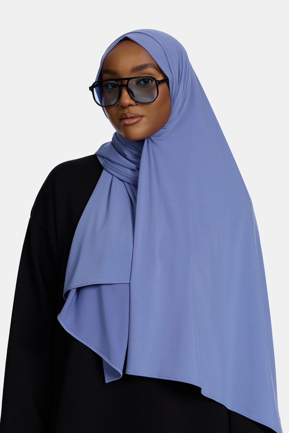 premium jersey scarf Denim Violet