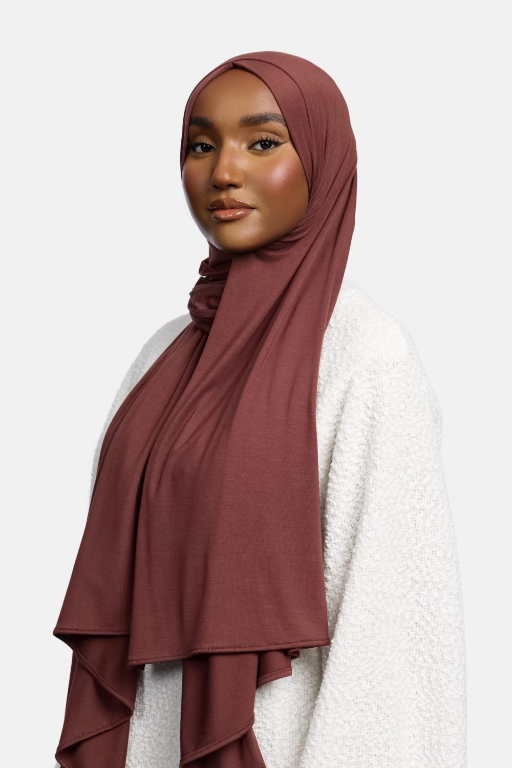 Bamboo jersey scarf Brunette - Afbeelding 2