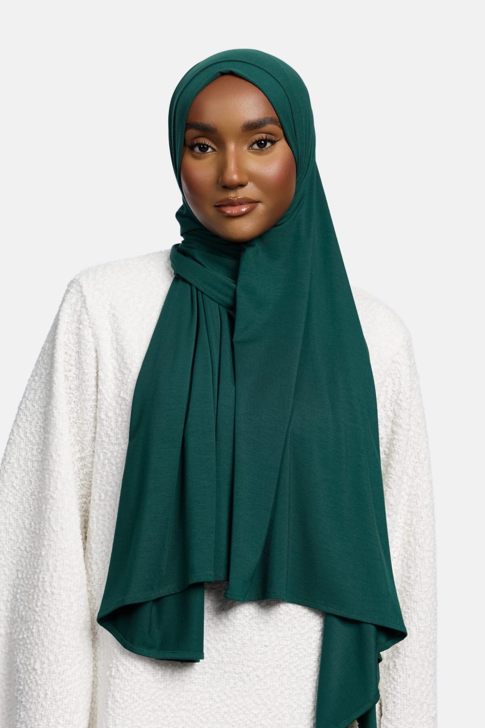 Bamboo jersey scarf Forest