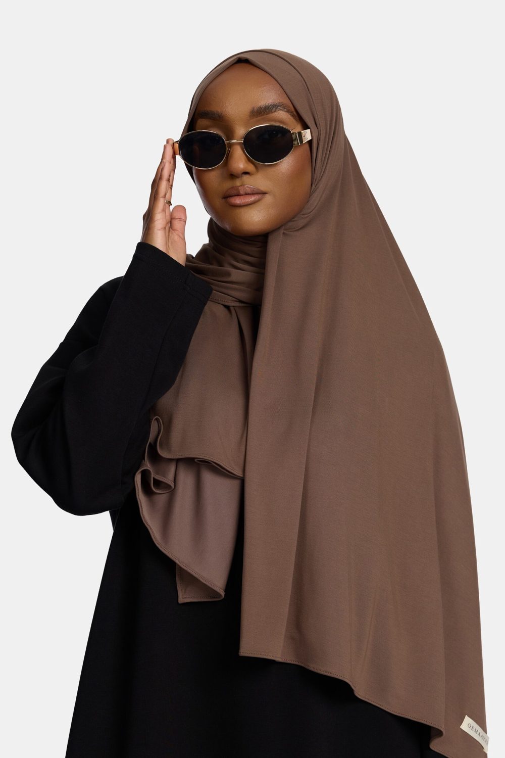 Breathable jersey scarf Hazel Brown - Afbeelding 2