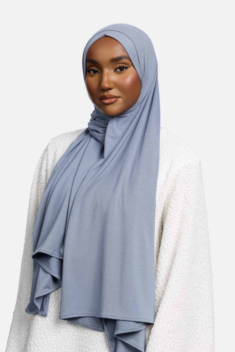 Bamboo jersey scarf Jeans Grey - Afbeelding 2
