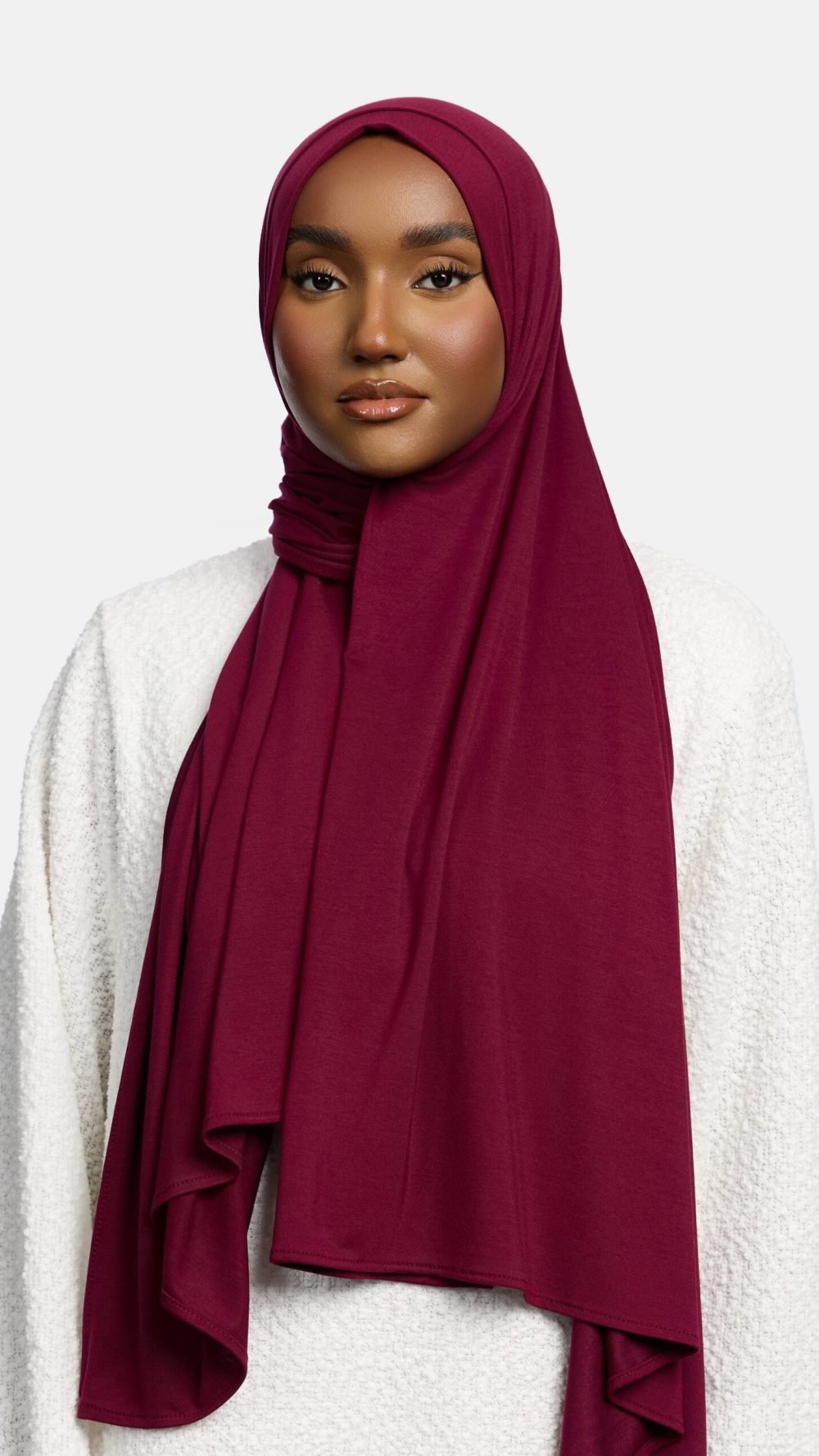 Bamboo jersey scarf Maroon